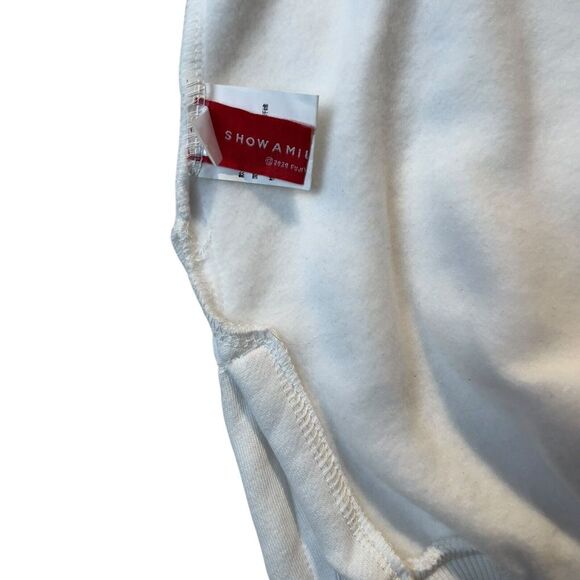 Peko 3D Sweatshirt White/Silver Angel Wings Sweet Peko Size S (See Measurements) - Picture 11 of 13